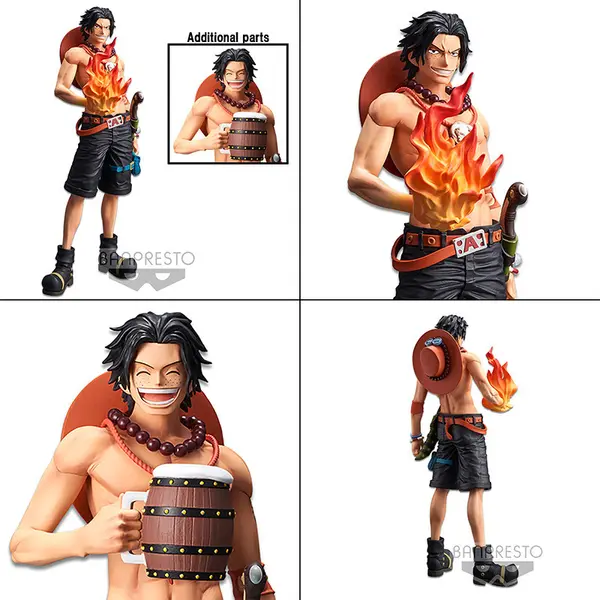 ONE PIECE Figurine Portgas D. Ace Grandista Nero Banpresto