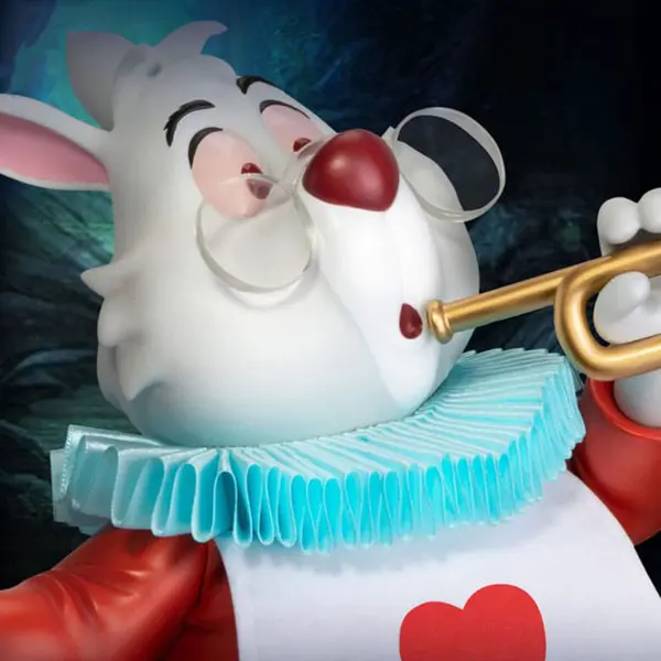 ALICE AU PAYS DES MERVEILLES Statue Master Craft The White Rabbit Beast Kingdom