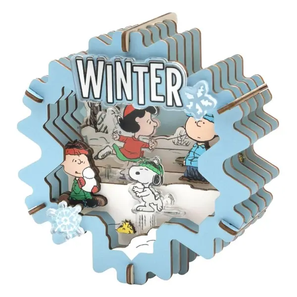 Snoopy Puremind - Maquette Wooden Theater Winter Wonderland