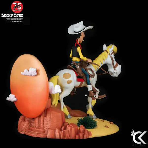 LUCKY LUKE Statue Lucky Luke & Jolly Jumper Cartoon Kingdom