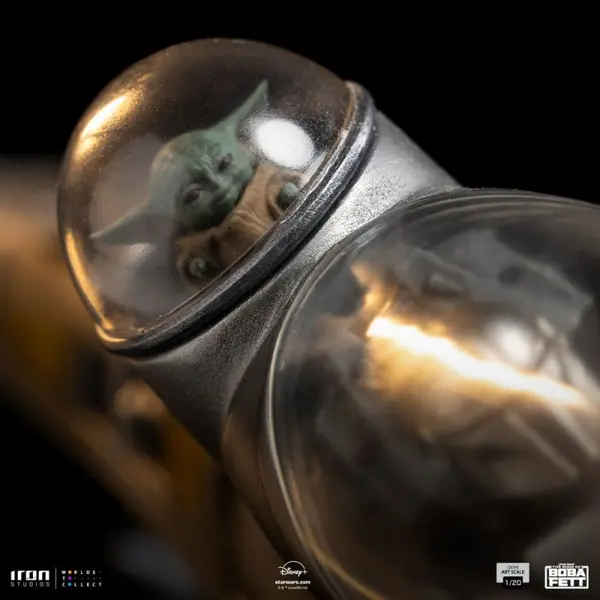 THE BOOK OF BOBA FETT Statue Mando's N-1 Starfighter Demi Art Scale 1/20 Iron Studios