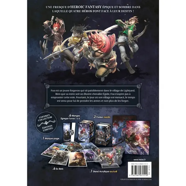 Egregor : Le Souffle de la Foi - Partie 1 (Tomes 01 à 06) - Coffret 6 Mangas Collector limité
