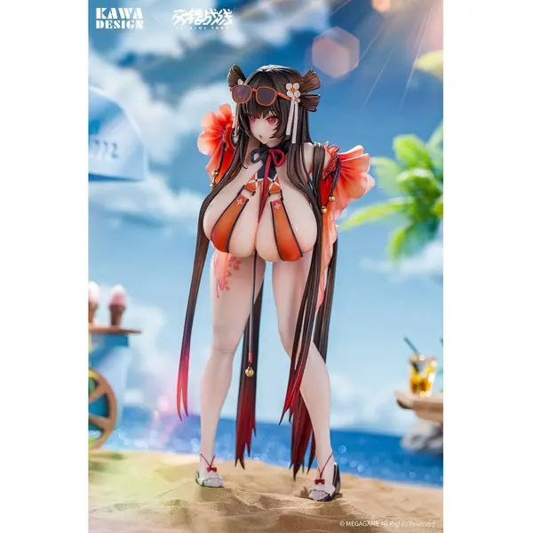 Daiblos Core figurine PVC 1/6 Maree Rouge Rakubai no Utage Wet Ver. 25 cm Kawa Design
