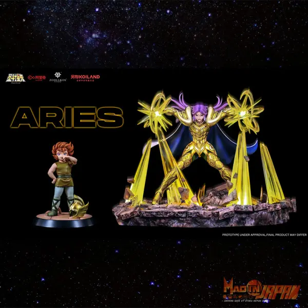 SAINT SEIYA Statue Aries Mu Zodiakos Studio