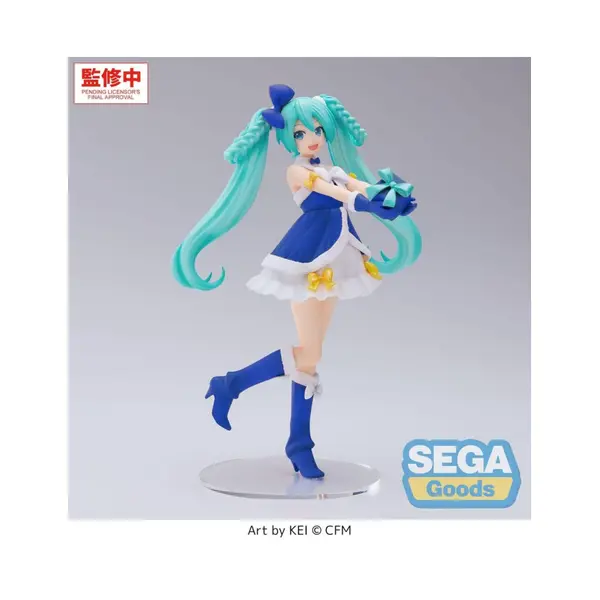 Character Vocal Series 01: Hatsune Miku figurine PVC High Premium Hatsune Miku Sapphire Christmas Ver. 21 cm Sega