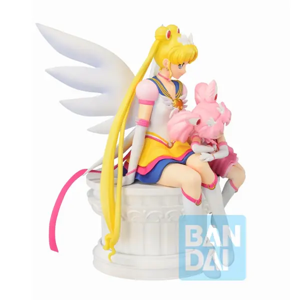 SAILOR MOON ETERNAL Diorama Sailor Moon & Chibi Moon Ichibansho Bandai