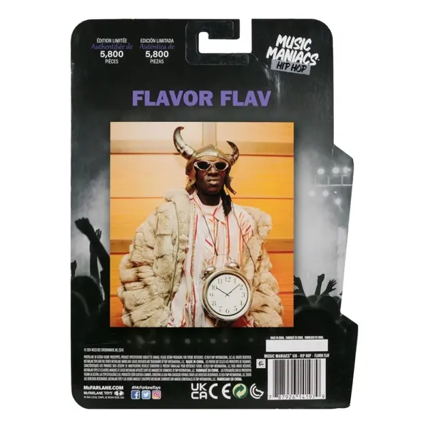Public Enemy - Figurine Music Maniacs Hip Hop Flavor Flav 16 cm
