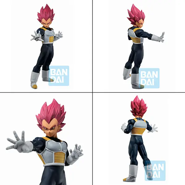DBS Figurine Vegeta Super Saiyan God Ichibansho Back To The Film Bandai