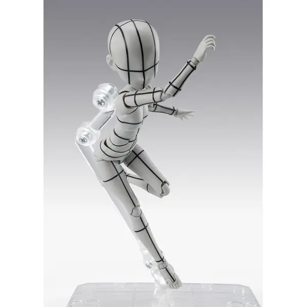 Bandai - figurine S.H.Figuarts Body-Chan -Ken Sugimori- Edition -Wireframe- (Gray Color Ver.)