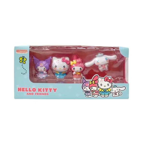 Hello Kitty And Friend - Set de 4 mini Figurines Hello Kitty And Friend