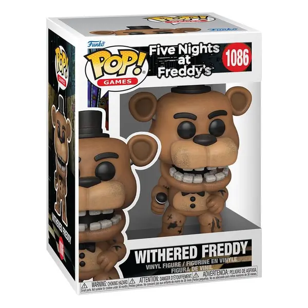 FIVE NIGHTS AT FREDDY'S - WITHERED FREDDY POP! FIGURINE VINYLE 9CM