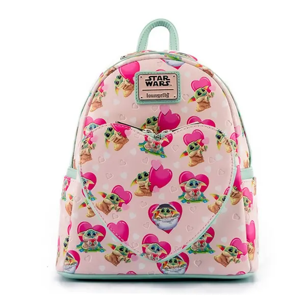 Mini Sac A Dos Star Wars - Mandalorian Grogu Valentines