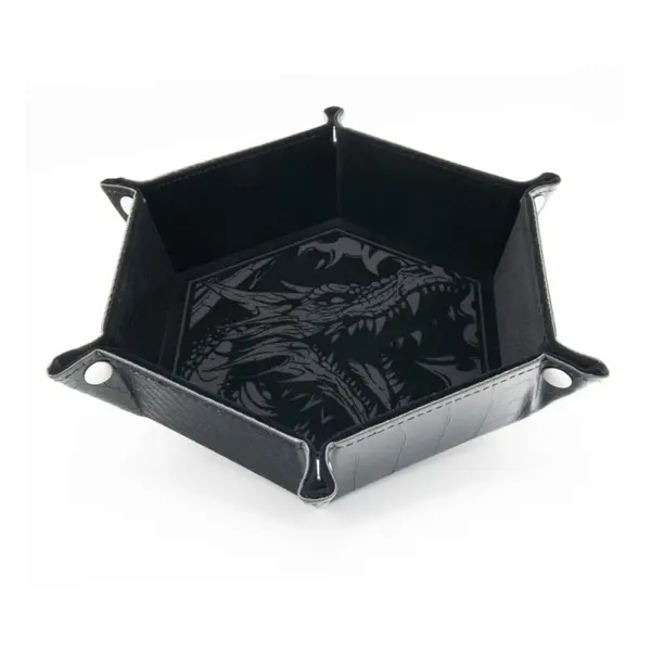 CritStones - Plateau à dés pliant Dragon Skin Edition Black