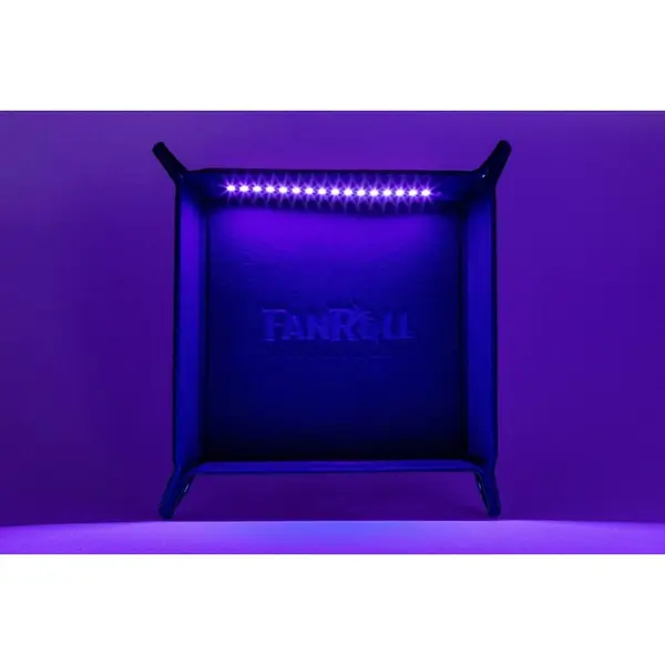 FanRoll Shadowlight - Plateau à dés pliant Blacklight Black