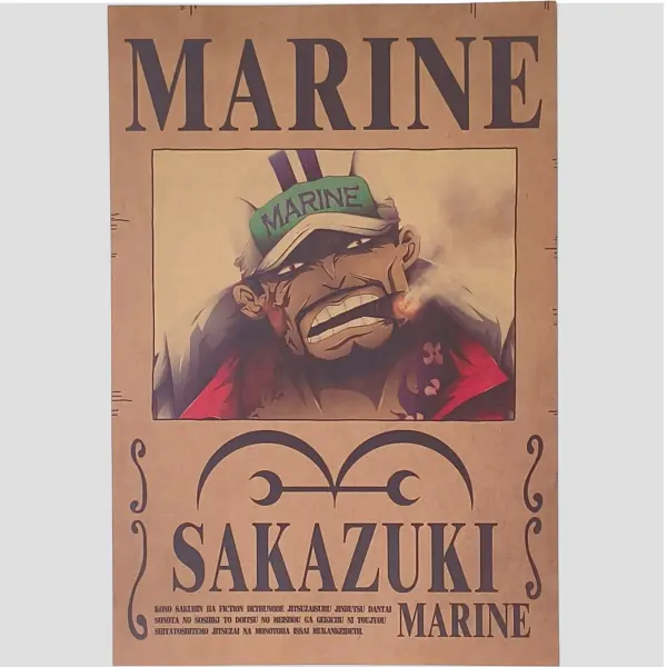 Affiche murale One Piece - Avis de recherche Sakazuki (Akainu) - Goodiesmanga | Livraison offerte dès 59€ d'achat