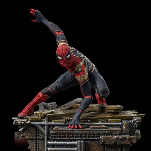 SPIDER MAN No Way Home Statue Spider Man Peter 1 BDS Art Scale Deluxe Iron Studios