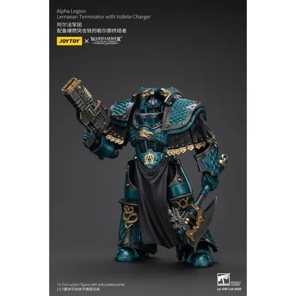 Warhammer The Horus Heresy - Figurine Alpha Legion Lernaean Terminator avec Volkite Charger 20 cm