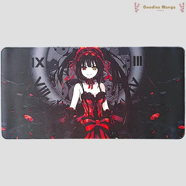 Acheter Tapis de Souris Kurumi Tokisaki Robe Rouge 60x30 | Goodies Manga