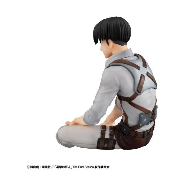 Attack on Titan figurine PVC G.E.M. Series Squad Captain Levi Palm Size 9 cm Megahouse