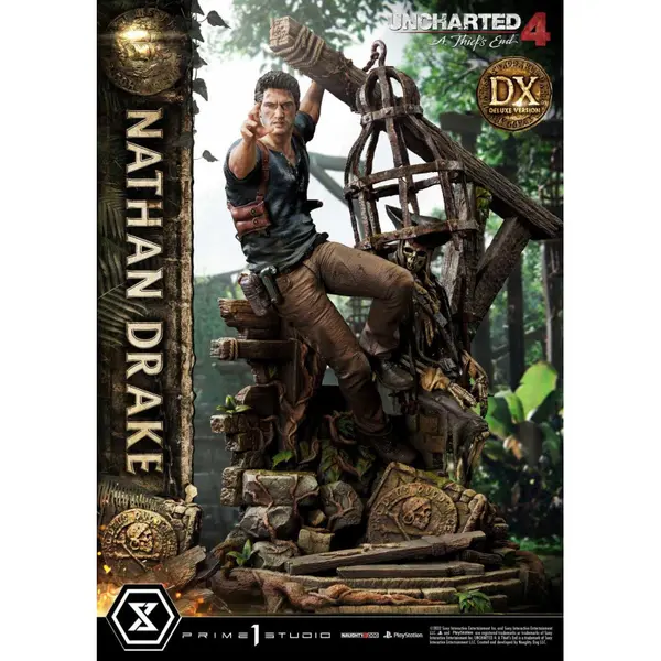 UNCHARTED 4 Statue Nathan Drake Ultimate Premium Masterline Deluxe Bonus Version Prime 1 Studio