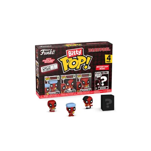 Figurine Marvel - Deadpool Bathtime 4-Pack Bitty Pop 2cm
