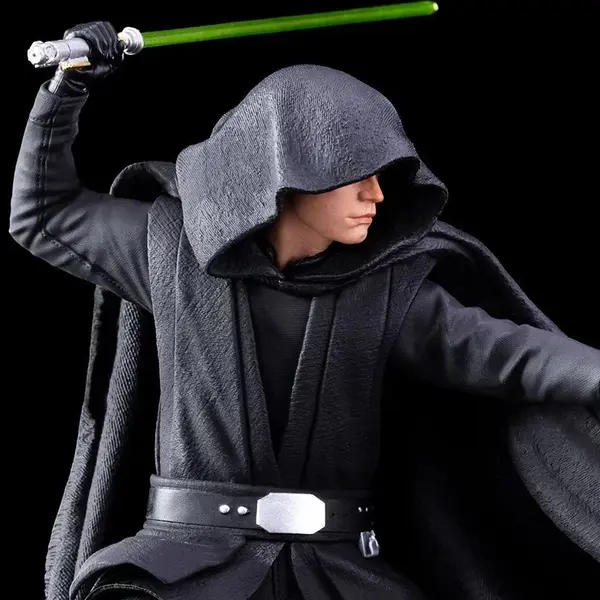 STAR WARS The Mandalorian Statue Luke Skywalker Combat Version Iron Studios