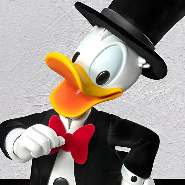 DISNEY Statue Master Craft Tuxedo Donald Duck & Tic et Tac Beast Kingdom