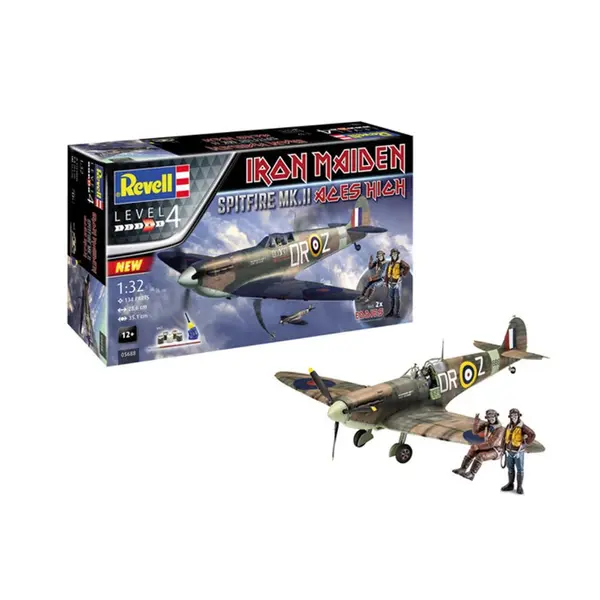 Maquette Iron Maiden - Spitfire Mk II Aces High 28cm