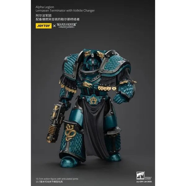 Warhammer The Horus Heresy - Figurine Alpha Legion Lernaean Terminator avec Volkite Charger 20 cm