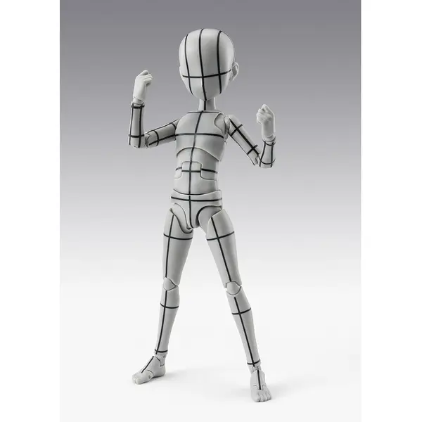 Bandai - figurine S.H.Figuarts Body-Kun -Ken Sugimori- Edition -Wireframe- (Gray Color Ver.)