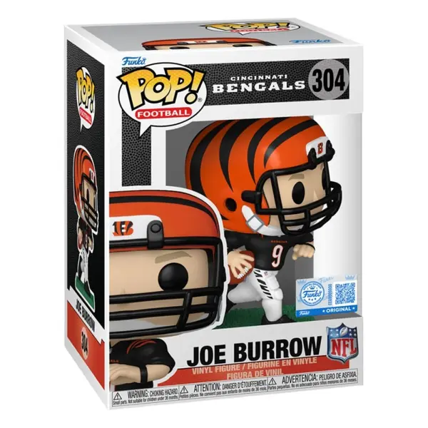 NFL Legends - Figurine POP! Bengals Joe Burrow (BK JRSY) 9 cm