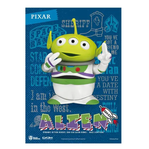Figurine Disney Toy Story - Alien Remix Buzz Lightyear Dynamic Action Heroes 16cm