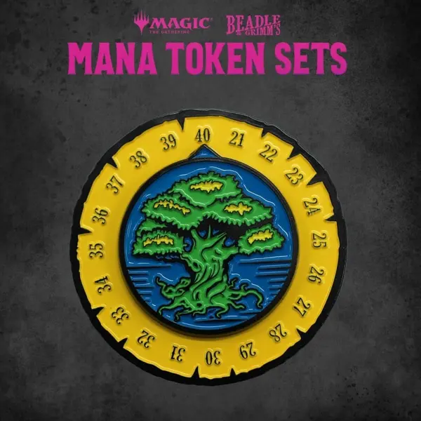 Magic the Gathering - Dice and Token Pack Green Mana