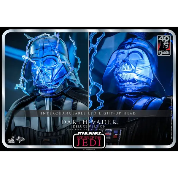 STAR WARS Episode VI Figurine Dark Vador 40th Anniversary Movie Masterpiece Deluxe Version Hot Toys