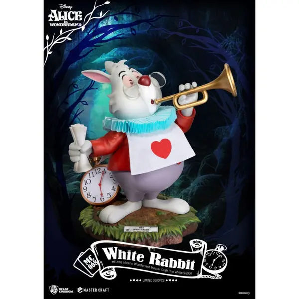 ALICE AU PAYS DES MERVEILLES Statue Master Craft The White Rabbit Beast Kingdom