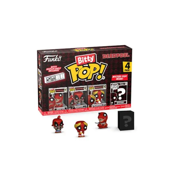 Figurine Marvel - 4-Pack Deadpool Dinopool Bitty Pop 2cm