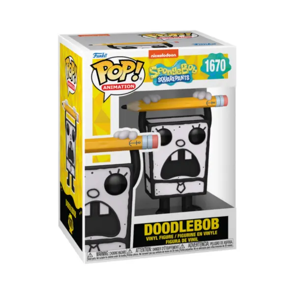 Figurine Bob L Eponge Spongebob 25Th Anniv - Doodle Bob Pop 10cm