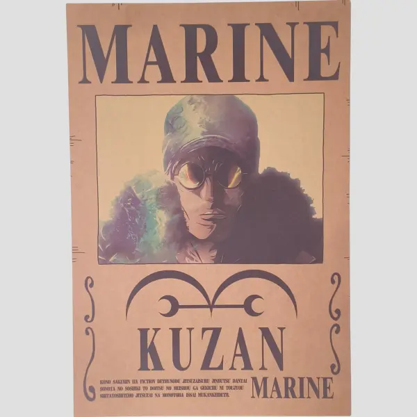 Affiche murale One Piece - Avis de recherche Kuzan - Goodiesmanga | Livraison offerte dès 59€ d'achat