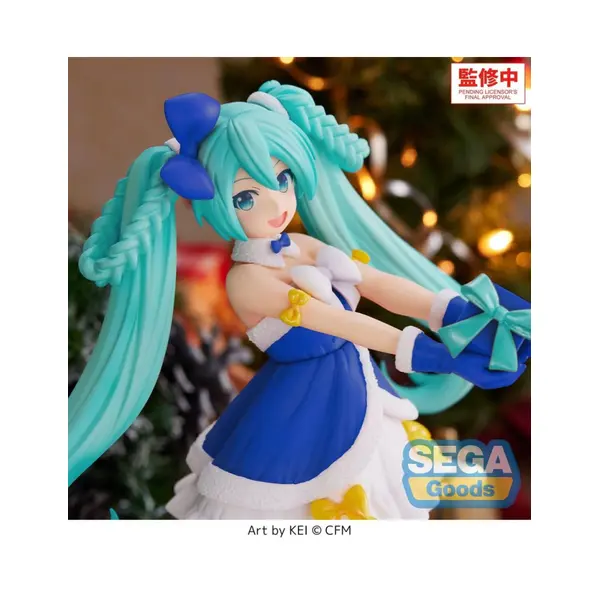 Character Vocal Series 01: Hatsune Miku figurine PVC High Premium Hatsune Miku Sapphire Christmas Ver. 21 cm Sega