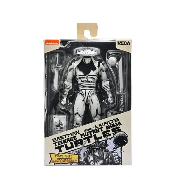 Les Tortues Ninja - Figurine Foot Assassin Black and White 18 cm