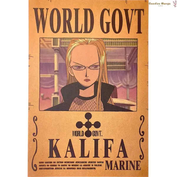 Acheter Affiche Kalifa One Piece A3 | Goodies Manga