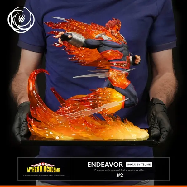 MY HERO ACADEMIA Statue Endeavor Ikigai Tsume Art