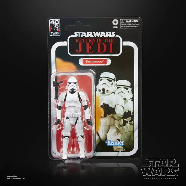 STAR WARS Episode VI Figurine Stormtrooper 40th Anniversary Black Series Hasbro