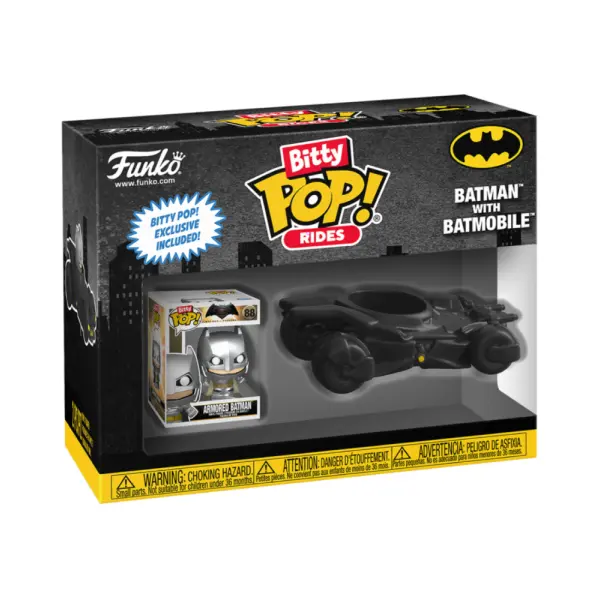 Figurine DC Comics - Ride Batman Batmobile Bitty Pop 6cm