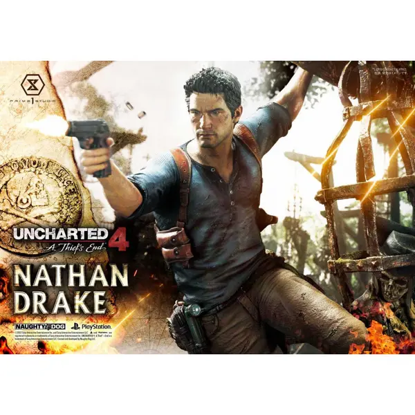 UNCHARTED 4 Statue Nathan Drake Ultimate Premium Masterline Deluxe Bonus Version Prime 1 Studio