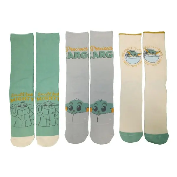 Star Wars The Mandalorian - Pack 3 paires de chaussettes Grogu L-XL