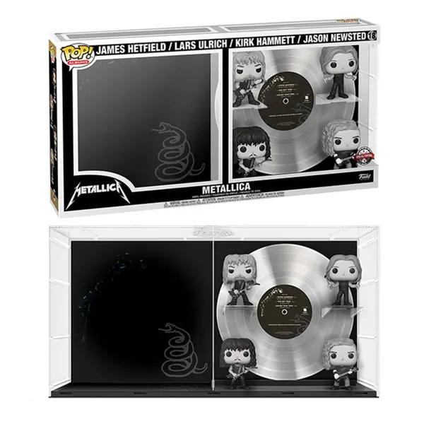 Figurine Musique Rock - Metallica Black & White Albums Deluxe Pop 10cm