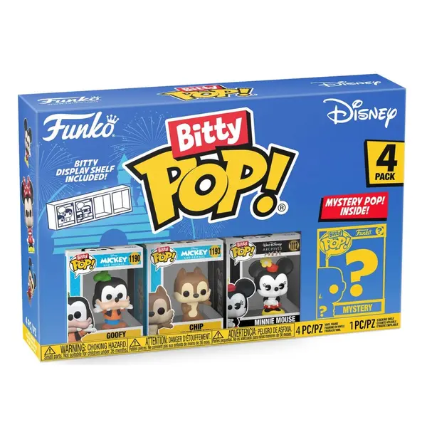 Figurine Disney - 4Pk Goofy Bitty Pop 2cm