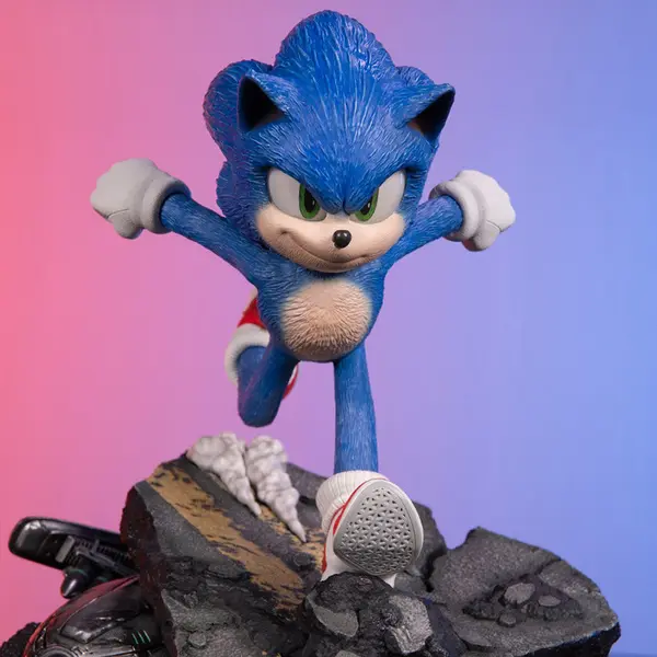 SONIC The Hedgehog 2 Statue Sonic Standoff F4F