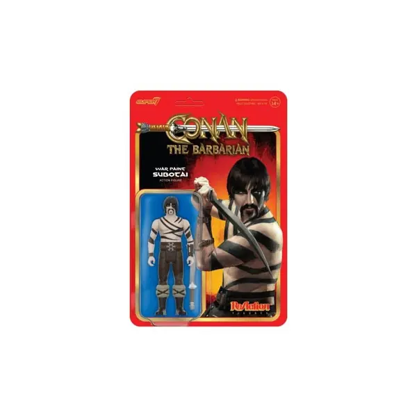 Conan Le Barbare - Figurine ReAction Subotai (War Paint) 10 cm